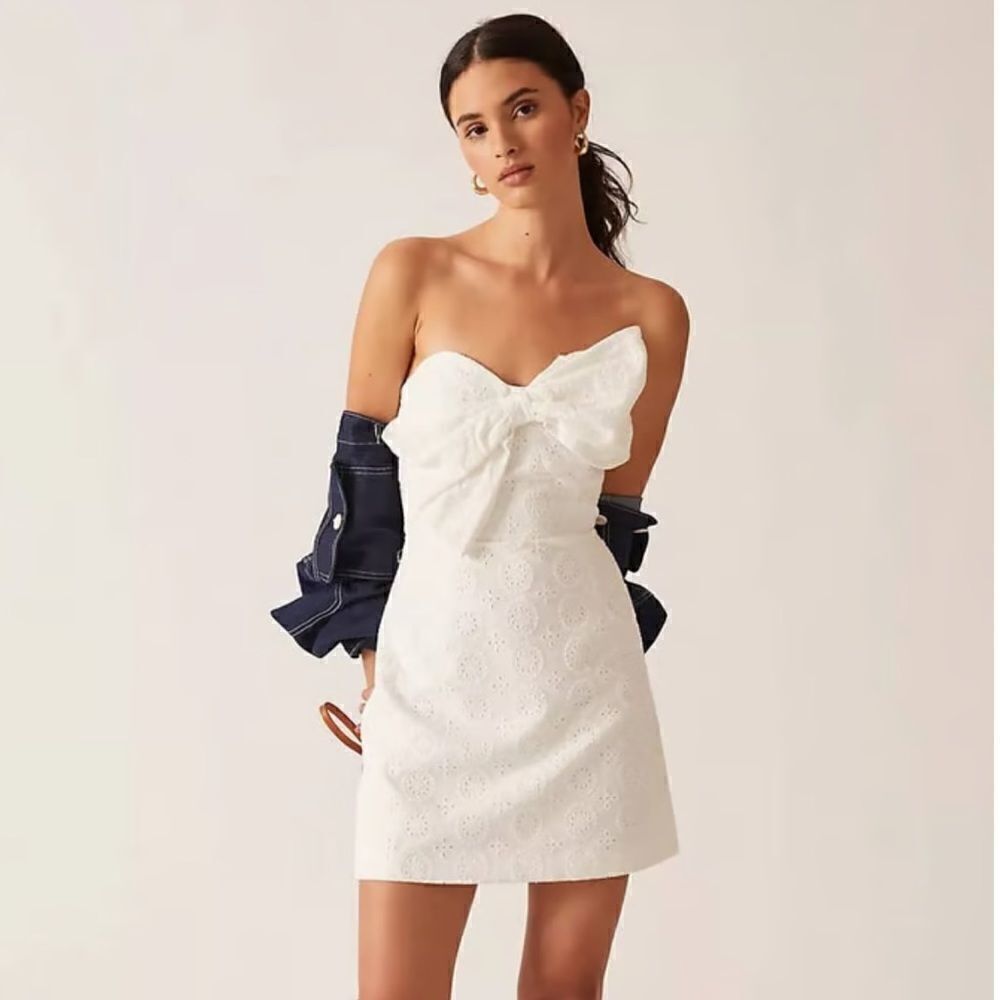 Anthropologie HUTCH Eyelet Bow-Tie Mini Dress - Picture 1 of 7
